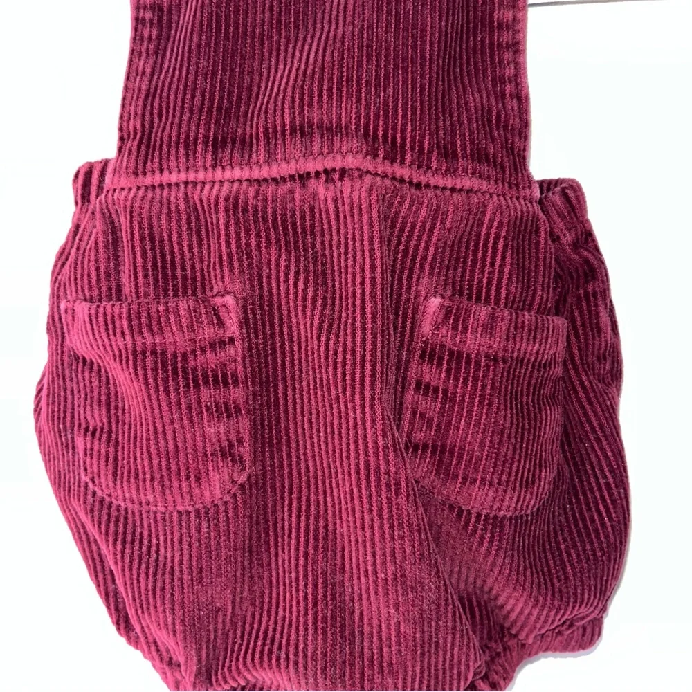 Old Navy Burgundy Corduroy One Piece Overalls